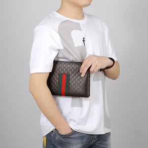 Borsa a Mano da <span class=keywords><strong>Uomo</strong></span> per Affari, Portafoglio a Busta di Grande Capacità, Leggero, con Cinturino da Polso e Rivestimento Impermeabile <span class=keywords><strong>in</strong></span> PU - Product Image 5