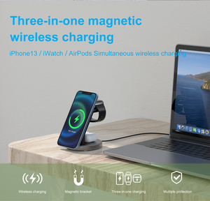 Soporte de Carga Magnética Inalámbrica con Carga Rápida de 15 W, Cargador de Viaje para iPhone, <span class=keywords><strong>Apple</strong></span> Watch y <span class=keywords><strong>AirPods</strong></span>. - Product Image 4