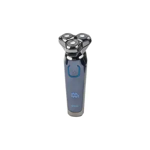 Rasoir électrique Sogo 3 têtes avec écran LED rechargeable sans fil bleu chrome - Product Image 1