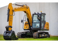Excavator Crawler Hidrolik SY95C 9t Berkualitas Tinggi dengan Bucket 0.39m³ Excavator Kecil untuk Konstruksi dan Pemindahan Tanah