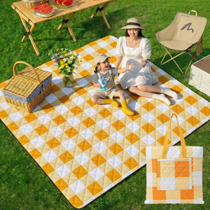 Manta de <span class=keywords><strong>Picnic</strong></span> 2 en 1 con Bolsa de Transporte, Impermeable, Plegable, para Playa, Compacta y Portátil para Viajes - Product Image 2