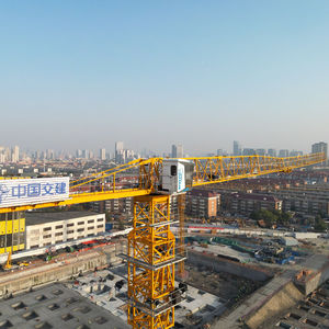 Dahan <span class=keywords><strong>Qtz100</strong></span> (6013) Selbstaufrichtender Flachkopf-Turmkran 6 Tonnen Getriebemotor Kernkomponenten 200m Max. Höhe 60m Spannweite Wettbewerbsfähig - Product Image 5