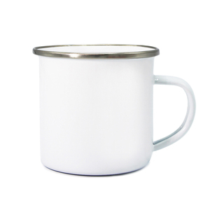 Tazze smaltate personalizzate da 500 ml di alta qualità, disponibili in Spagna, materiale per trasferimento a caldo, tazze bianche per sublimazione, per vendita all'ingrosso. - Product Image 1