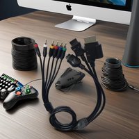Konsol ABS kabel Video Audio VGA untuk Xbox 360 untuk PS2 untuk PS3 untuk kabel komponen Wii kabel HD untuk penggantian