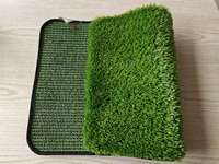 Gazon synthétique pour animaux de compagnie sur mesure, pelouse artificielle pour animaux de compagnie avec une bonne drainage, tapis en gazon artificiel pour une utilisation en intérieur et en extérieur