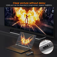 Station d'accueil métallique Fuallwin nouvelle génération 4K à double affichage DisplayLink 5-en-1 USB2.0/USB-C 5 Gbps de transfert Hub VGA pour ordinateur portable en stock