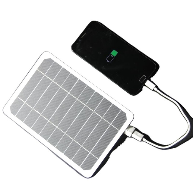 2W5V Solar Charging Board Outdoor Solar Charger Mobile Power Charging Bank Charger