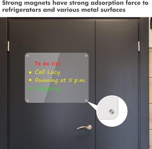2026 Hot Sell 3mm Thick Dry <b>Erase</b> Board Refrigerator Magnetic 14.2x11 Inches Multi-piece Package for Fridge Clear Acrylic Back - Product Image 5