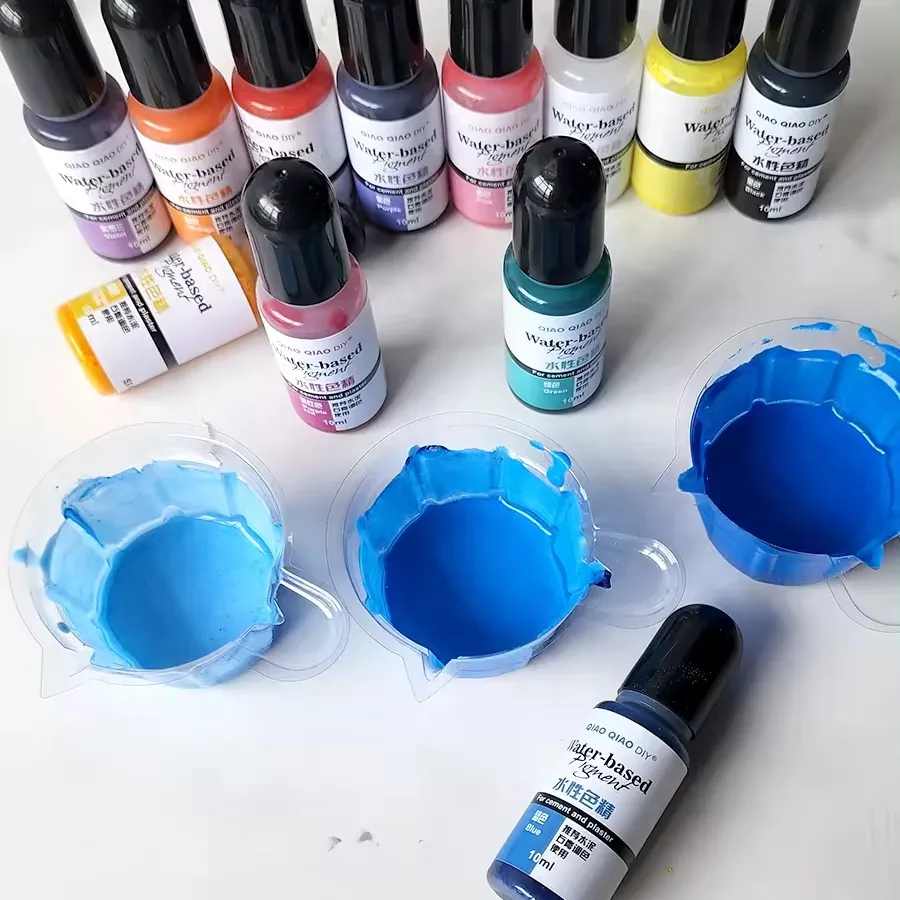 Timesrui Hot Bán Acrylic sơn Matte xi măng thạch cao màu chất liệu 12 màu sắc nước dựa trên sắc tố cho DIY Thủ công mỹ nghệ, thạch cao