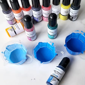 TIMESRUI, gran oferta, pintura acrílica, yeso de cemento mate, <span class=keywords><strong>Material</strong></span> para colorear, 12 colores, pigmento a base de agua para manualidades DIY, yeso - Product Image 4
