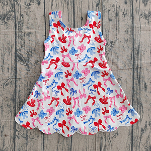 Pre-venta Trendyism Boutique: Vestido de yoga con estampado floral y volantes para niños, de Spandex/Algodón Orgánico, suave, al por mayor, ropa deportiva. - Product Image 3