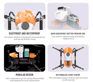 Drone agricole commercial avec système de pompe à eau de 5 L pour la pulvérisation de cultures sur de grandes surfaces et les opérations agricoles professionnelles - Product Image 3
