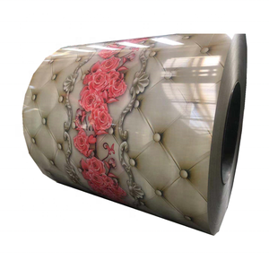 Hoja de acero galvanizada recubierta con patrón de flores prepintadas Diseñado Ppgi con bobina de acero de recubrimiento previo con patrón de brotes de flores - Product Image 2