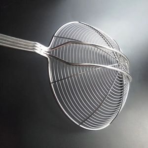 Stainless Steel <b>Strainer</b> Set 4 Sizes Fine <b>Mesh</b> For Noodles Dumplings Frying Hot Pot Kitchen Cooking Tool - Product Image 4