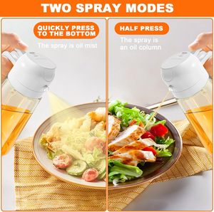 Dispensador y Rociador de Aceite de Oliva 2 en 1, 470 ml, Rociador de Aceite de Vidrio Ecológico para Cocinar, 2026 - Product Image 4
