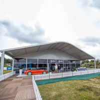 Tente de réception de 1000 places en aluminium avec toit en arche, imperméable, robuste, toutes saisons, pour banquets, églises, funérailles, expositions internationales