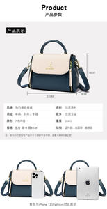 Bolso de mano informal de moda para mujer, suave, duradero, de cuero PU, cierre de cremallera, impermeable, de gran capacidad, de lujo a la moda - Product Image 3