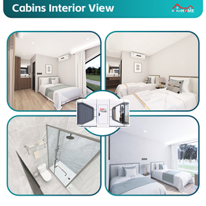 Prefab đúc sẵn thép <span class=keywords><strong>container</strong></span> nhà văn phòng trường căn hộ trung tâm khách sạn biệt thự sử dụng năng lượng mặt trời + gió lai hệ thống cabin di động - Product Image 6