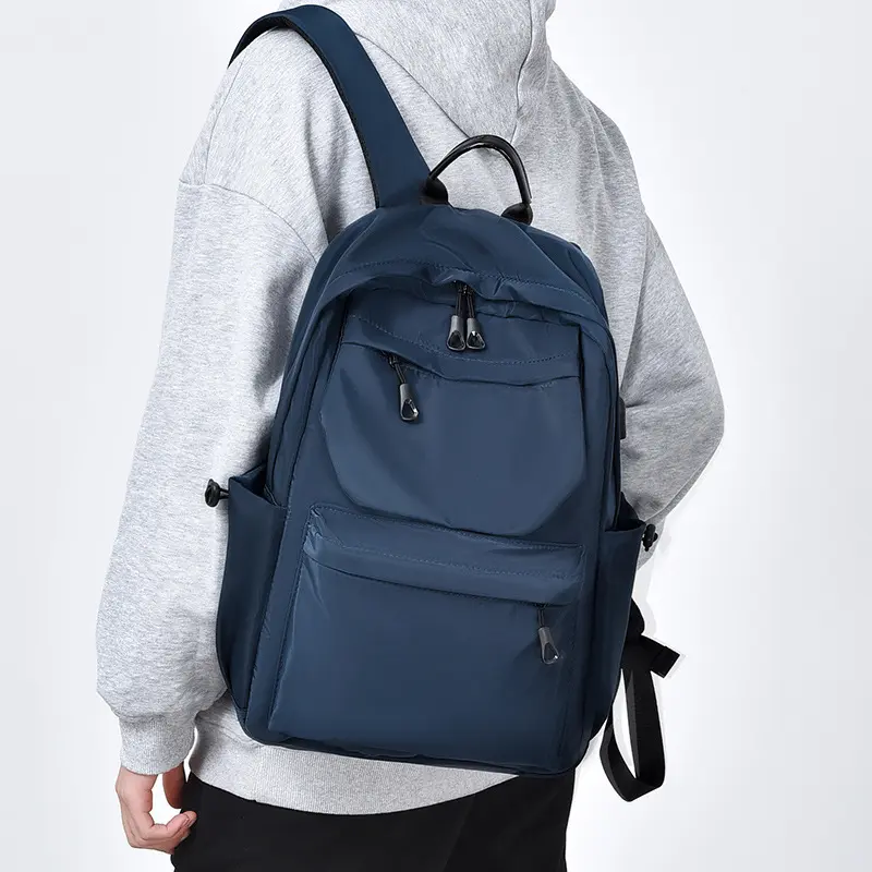 Factory New Wholesale Print OEM Business USB Men Custom Smart Waterproof School Bags Anti Theft Laptop Backpack