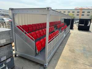 Tribuna Modular para Estadio, Tipo Contenedor, 20GP 40HC, para Club Deportivo, 63 Asientos, <span class=keywords><strong>Gradas</strong></span> Interiores y Exteriores para Campo <span class=keywords><strong>de</strong></span> Fútbol - Product Image 2