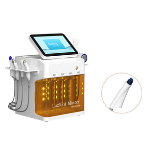 New Arrival LuxSPA Master 9 IN 1 Hydra Oxygen Facial System 9 Handles Skin Rejuvenation Oxygen Spray Gun Skin Scrubber Spa - Product Image 2