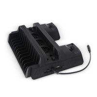 Support de charge et de refroidissement vertical TP4-882 pour PS4 Slim Pro avec ventilateur et station de charge pour PS4 Pro