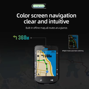 Computadora para Bicicleta BSC300 con GPS, Velocímetro Inalámbrico, Pantalla LCD de 2.4 Pulgadas a Color, Navegación con Mapas, Sensores ANT+, Resistente al Agua - Product Image 4