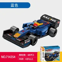 Modèle de voiture de course F1 Sembo 714352-714355, jouets d'assemblage DIY, cadeaux pour garçons, blocs de construction, ensembles de briques
