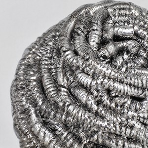 Éponges de nettoyage innovantes en laine d'acier, éponges à récurer en fil métallique, éponges robustes en acier inoxydable argenté pour usage en cuisine, en vrac - Product Image 6