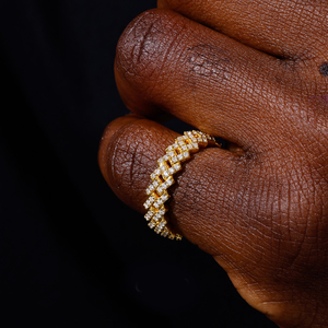 <span class=keywords><strong>Anello</strong></span> Unisex alla Moda, Gioiello in <span class=keywords><strong>Argento</strong></span> Sterling 925 con Diamante Moissanite VVS <span class=keywords><strong>da</strong></span> 5mm, <span class=keywords><strong>Anello</strong></span> Cubano Iced Out per Uomo e Donna - Product Image 2