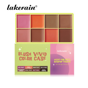 Palette tout-en-un 8 couleurs : Blush, Highlighter, Contouring, Teinte Crème Lèvres et Joues, Waterproof, Cruelty-Free, 8g, <span class=keywords><strong>pour</strong></span> Peaux Foncées - Product Image 6