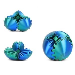 Bola de Engranajes Impresa en 3D - Juguete Antiestrés y Giratorio, Decoración de Escritorio y Alivio del Estrés, 8CM - Product Image 3