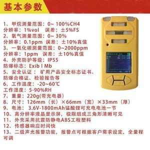 Portable Coal Mine Gas Tester BMK-III(A) Methane Detection Intrinsically Safe Mining Instrument - Product Image 4