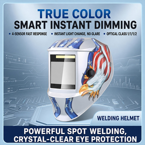 Casque de soudage solaire à obscurcissement automatique, écran de vision extra large, 4 capteurs True Color, pour TIG MIG MMA, meulage, plasma, cuivre - Product Image 3