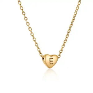Collana con ciondolo a forma di cuore in acciaio inossidabile gioielli collana con ciondolo a forma di cuore <span class=keywords><strong>lettera</strong></span> <span class=keywords><strong>M</strong></span> Design - Product Image 6