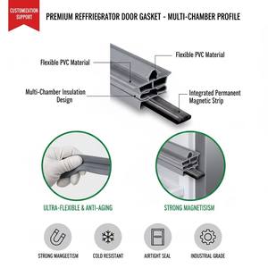<span class=keywords><strong>Joint</strong></span> d'étanchéité en caoutchouc magnétique <span class=keywords><strong>universel</strong></span> flexible personnalisé pour <span class=keywords><strong>porte</strong></span> <span class=keywords><strong>de</strong></span> réfrigérateur, pour cuisine commerciale et réfrigérateur domestique, remplacement - Product Image 1