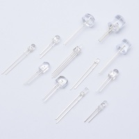 La couleur de RVB trois jambes 8mm 10mm a mené la lentille claire de Wate d'intense luminosité de diodes électroluminescentes