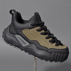Spring and Autumn Leisure Trend Steel Toe Lace-up Hiking <b>Shoes</b> Factory Use <b>Deodorant</b> Wear Thin Fashion Light Soft Sole - Product Image 3