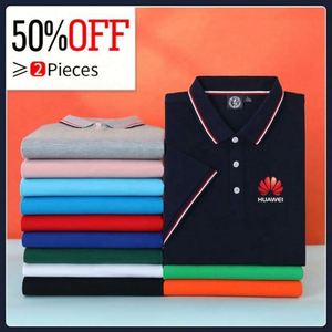 เสื้อโปโลผ้าฝ้ายเนื้อนุ่มคุณภาพสูงแบบสั่งทำพิเศษสำหรับผู้ชาย ป้องกันรอยยับ ไซส์ใหญ่พิเศษ สำหรับพนักงาน พร้อมโลโก้ - Product Image 5