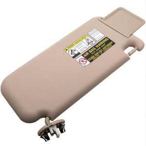 Toyota RAV4 Left Beige Sun Visor 74320-42501-A1 With Mirror And Warning Label For Car Interior Use - Product Image 4