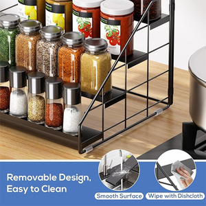 <span class=keywords><strong>Portaspezie</strong></span> Salvaspazio in Acciaio Inox per Cucina, Organizzatore per Utensili e Spezie a Prezzo all'Ingrosso - Product Image 2