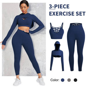 Conjunto de Yoga Personalizado, Ropa Deportiva para Mujer Talla Grande, Sujetador Deportivo con Push-Up, Leggings de Cintura Alta para Mujer, Conjuntos de Fitness, Ropa de Gimnasio - Product Image 3