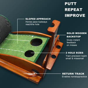 Tapis d'entraînement de <span class=keywords><strong>golf</strong></span> miniature pour l'extérieur et l'intérieur, tapis de putting en bois pour le <span class=keywords><strong>golf</strong></span> - Product Image 3