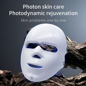 Terapia de Luz Roja SHOmfrs 2 en 1, Máscara Facial LED Táctil de 7 Colores, Portátil, Certificación CE, PDT, Eliminación de Arrugas, Reparación, Cuidado OEM/ODM - Product Image 5