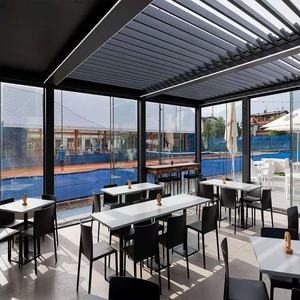 Auvent de toit en métal gris imperméable 2-20% Discount Abri de jardin Pergola Sunroom Gazebo Top Cover <span class=keywords><strong>3x3</strong></span> <span class=keywords><strong>Carport</strong></span> Garage - Product Image 2