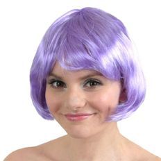 Perruque avant en dentelle sans colle pour femmes fibre haute température cheveux simples violet Afro Style crépus perruque courte longueur - Product Image 1
