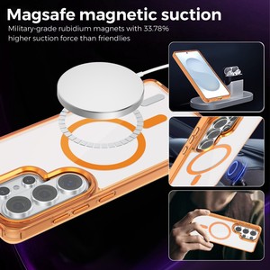 Funda Magnética Transparente de Alta Calidad para Teléfono Móvil <span class=keywords><strong>Samsung</strong></span> S26 Ultra S25 S24 <span class=keywords><strong>A35</strong></span> A37 A55, Carcasa Trasera Suave Transparente a Prueba de Golpes - Product Image 4