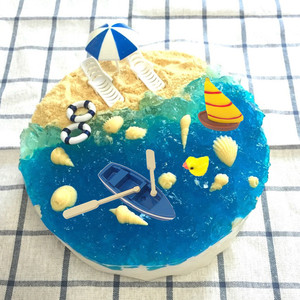 Ocean Theme Cake Mold Round Silicone Fondant Seashell Conch Scallop Decorations Baking Ornaments Themed Party Supplies - Product Image 1