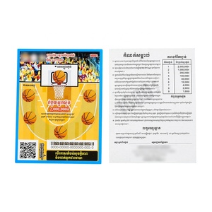 Fabrication de billets de loterie personnalisés avec impression couleur intégrale et design gratuit – Billets à gratter sur mesure - Product Image 4