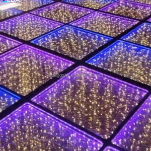 Pista de Baile Portátil LEDA, Nueva Pista de Baile con Luces de Chispas, Pista de Baile 3D para DJ, Discoteca, Bodas, Pista de Baile con Espejo Infinito, Paneles de Pista de Baile LED RGB - Product Image 5